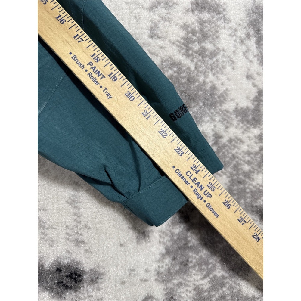 LL Bean All Conditions Jacket Mens Large Blue Green Goretex Outdoors Full Zip - Picture 6 of 13